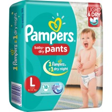 PAMPERS PANTS LARGE 9-14KG 7 PADS